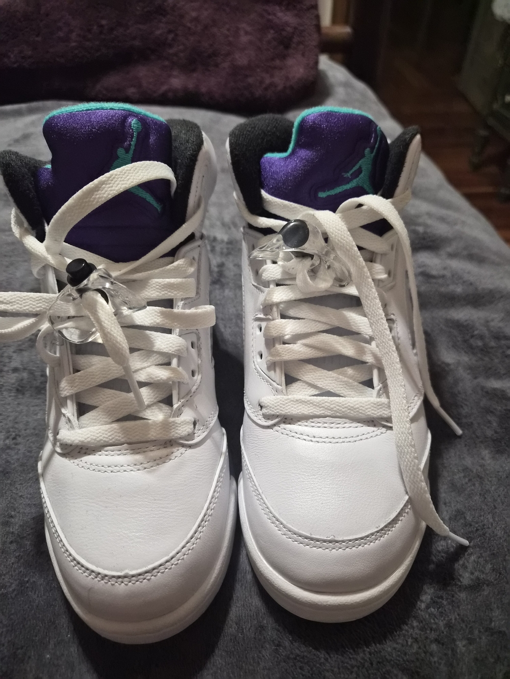 Jordan 5 "GRAPE" Dead Srock Boys 4.5 Y sz 6 Wmns
